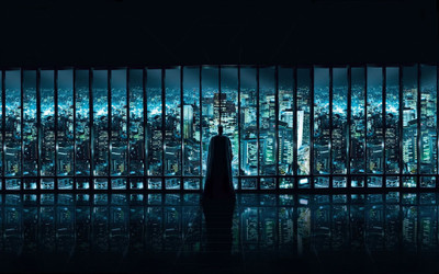 

Aabhaas Wall Poster Batman-Gotham Paper Print(12 inch X 18 inch, Rolled)