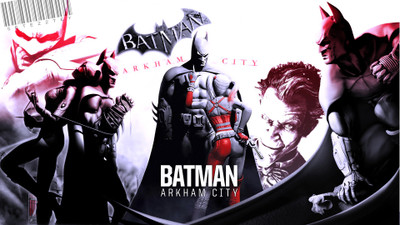 

Akhuratha Wall Poster Batman-Batman-Arkham-City-Joker-Harley-Quinn-Catwoman Paper Print(12 inch X 18 inch, Rolled)