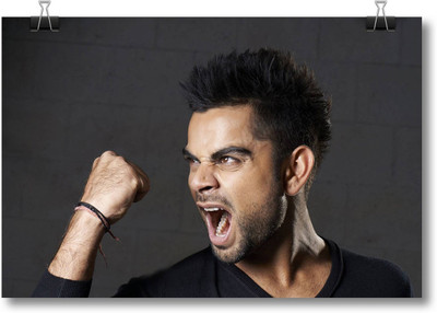 

Aabhaas Virat Kohli Wall Poster Fine Art Print(12 inch X 18 inch, Rolled)