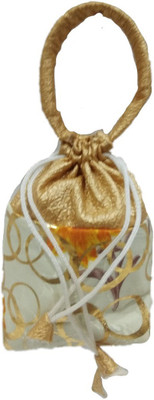 

Shreeji Decoration Concentric Circles Handmade Silk Potli Batwa Pouch Bag Gift For Women Potli(Multicolor)