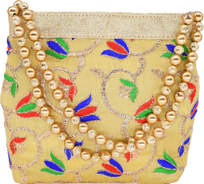 

Bagaholics Ethnic Clutch Silk Potli Batwa Pouch Bag Gift For Women Potli(Multicolor)