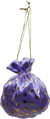 

Shreeji Decoration Ethnic Handmade Silk Potli Batwa Pouch Bag Gift For Women Potli(Blue)