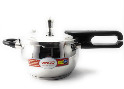 

Vinod 3.5 L Pressure Cooker with Induction Bottom(Stainless Steel)