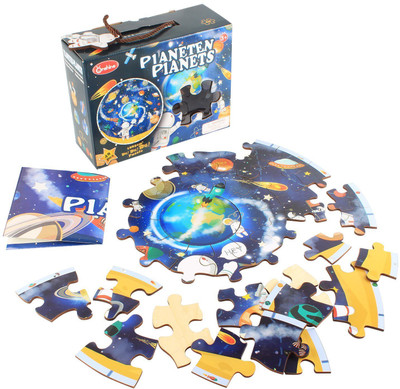 

ONSHINE Wooden Solar System Planets Jigsaw Play Puzzle(48 Pieces)