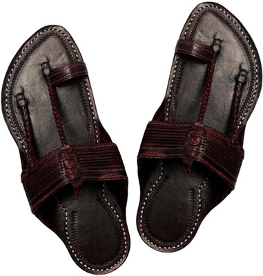 

eKolhapuri Men Dark Brown Flats