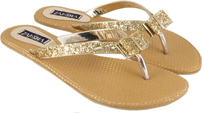

ZAISHA Women Gold Flats