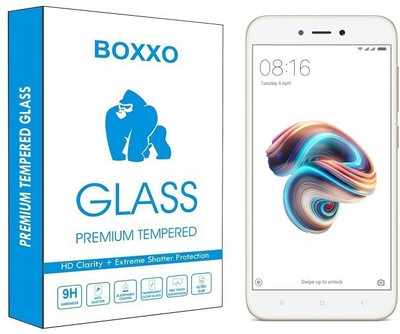 Boxxo Tempered Glass Guard for Mi Redmi 5A, Mi Redmi Go(Pack of 1)