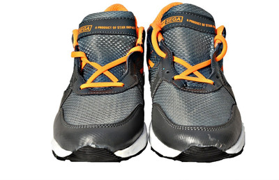 sega shoes ORANGE / GRAY Running Shoes For Men(Grey, Gray/orange