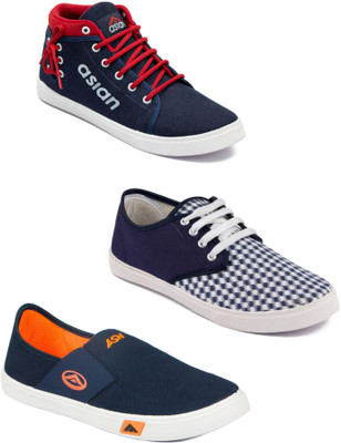 

Asian Men's Combo pack of 3 Casuals For Men(Multicolor
