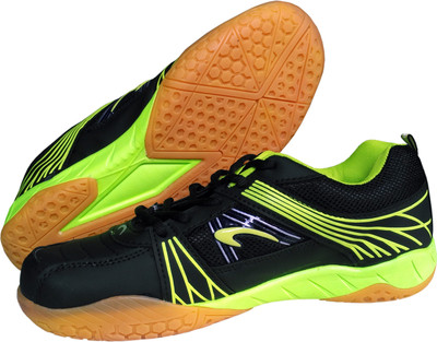 

Proase BG 004 Non Marking - Black/Green Badminton Shoes For Men(Black, Green