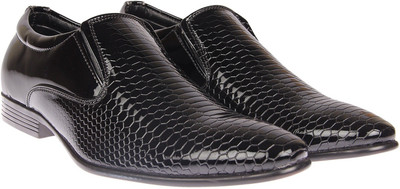 

XE Looks Men's Patent Leather Stylish Corporate Casuals, Formal Shoes, Office Shoes, Slip Ons (6-11) Slip On For Men(Black