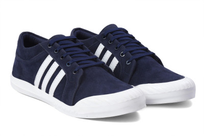 

Opancho Navy Canvas Shoes For Men(Navy, White
