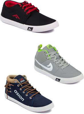 

Asian Men's Combo pack of 3 Casuals For Men(Multicolor
