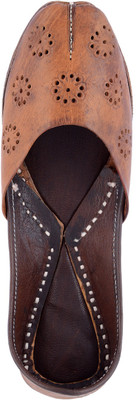 

Rajotsav Genuine Leather Women Juti Jutis For Women(Brown, Dark brown