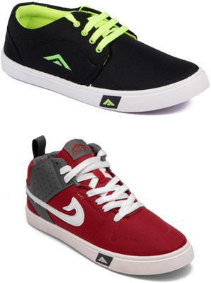 

Asian Men's Combo pack of 2 Sneakers For Men(Multicolor