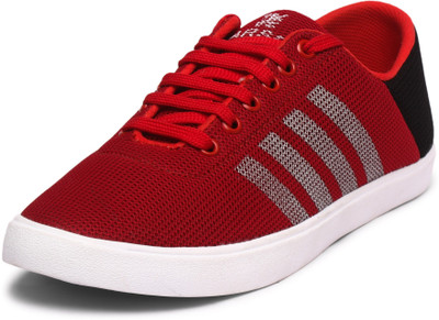 

Style Height Men's Red Casual Lace-Up Shoes Casuals For Men(Red