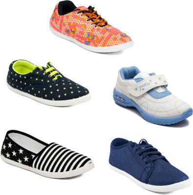 

Asian Women's Combo Pack of  Casual shoes For Women(Multicolor