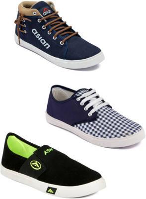 

Asian Men's Combo pack of 3 Casuals For Men(Multicolor