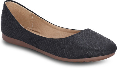 

Kielz Black-Synthetic-Women-Bellies Bellies For Women(Black