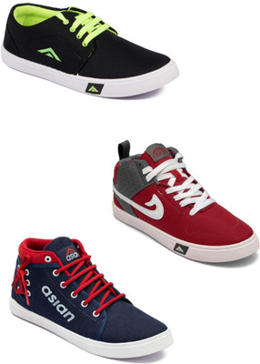 

Asian Men's Combo pack of 3 Casuals For Men(Multicolor