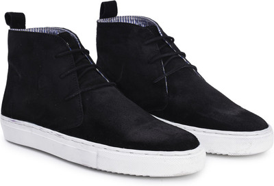 

Rozo High Ankle Suede Casuals Casuals For Men(Black