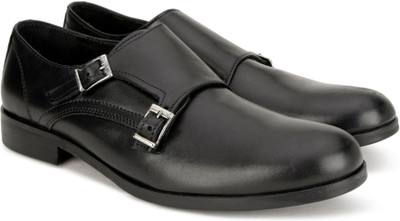 

Versace 19.69 Italia Monk Strap For Men(Black, Nero