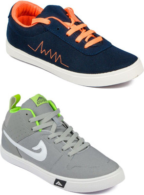 

Asian Men's Combo pack of 2 Sneakers For Men(Multicolor