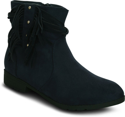 

Get Glamr Zia Boots For Women(Navy