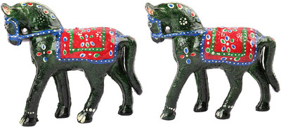 

Koushalya Handicraft Handmade Crafted Decorative Horse Showpiece For Home & Office Decor. Decorative Showpiece - 11 cm(Paper Mache, Grey)