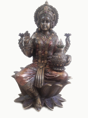 

collectible india Decorative Showpiece - 32 cm(Bronze, Multicolor)