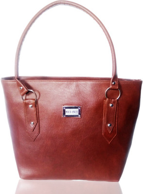 

kmbag Women Casual Tan Polyester, PU, Leatherette, Rexine Hand-held Bag