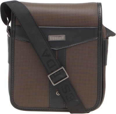 

ESBEDA Men Formal Brown PU Sling Bag