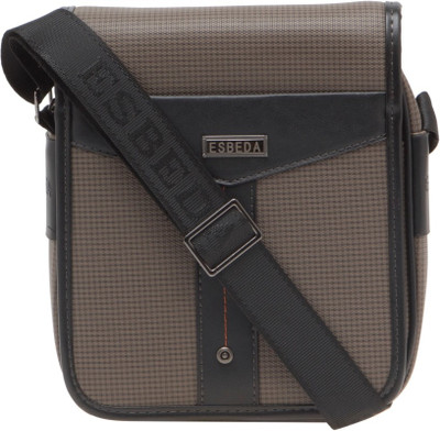 

ESBEDA Men Formal Grey PU Sling Bag