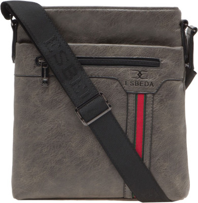 

ESBEDA Men Formal Grey PU Sling Bag