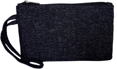 

auk Boys & Girls Casual Black Jute Hand-held Bag