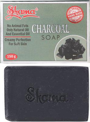

Shama Charcoal 100% Natuaral And Herbal Hand Made Soap - Pack of 3(150 g, Pack of 3)
