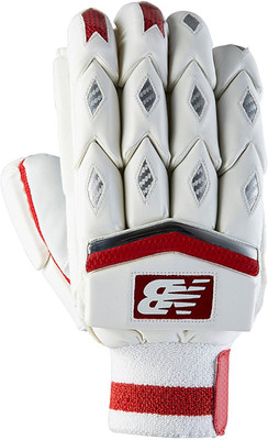 

New Balance T C-860 (R H) Batting Gloves (Men, Silver, Red)