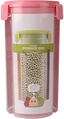 

Bruzone Transparent Plastic Lock & Lock Food Storage Jar A04 Storage Box(Pink)