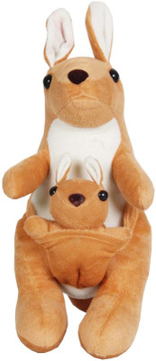 

PLAY Kangaroo with kid - 34 cm(Multicolor)
