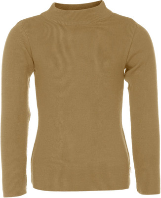

Adiva Solid Crew Neck Casual Girls Beige Sweater, Fawn
