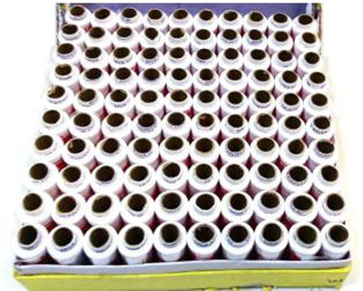 

Muazzam White 300 MTR Spool Pack of 100 Thread(300 m Pack of100)