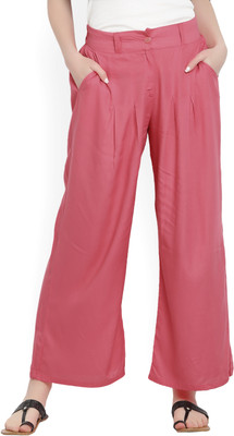 W Relaxed Women Pink Trousers