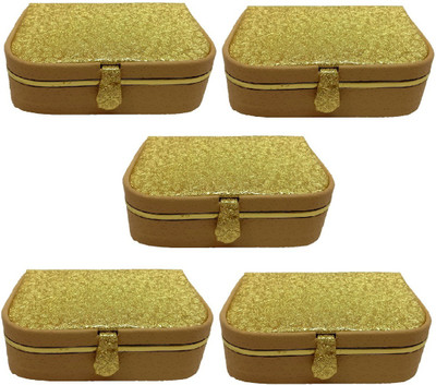

Addyz Gift item - Keeps 12-16 Rings Jewellery Vanity Box(Gold)