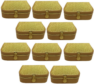 

Addyz Gift item - Keeps 12-16 Rings Jewellery Vanity Box(Gold)