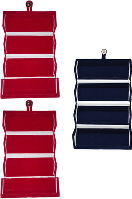 

Aadhya Combo Of Earring folder (Multicolour) Vanity Box(Red, Blue)