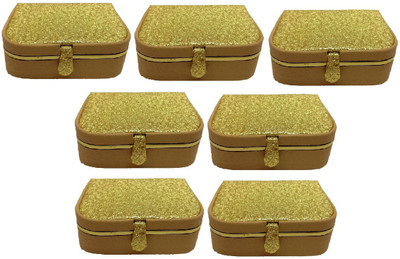 

Addyz Gift item - Keeps 12-16 Rings Jewellery Vanity Box(Gold)