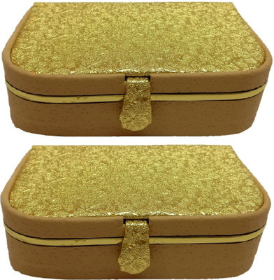 

Addyz Gift item - Keeps 12-16 Rings Jewellery Vanity Box(Gold)