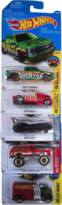 

kidoz kingdom HOT WHEELS CARS SET 5 PIECES MIX(Multicolor)