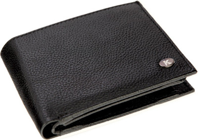 

KHISA Men Brown Genuine Leather Wallet(3 Card Slots)