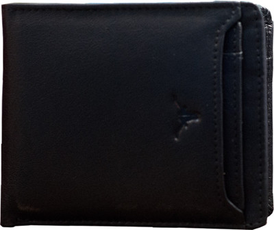 

hidekraft Men Brown Genuine Leather Wallet(6 Card Slots), Black